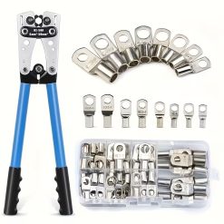 Heavy-Duty Copper Ring Terminal Crimping Kit